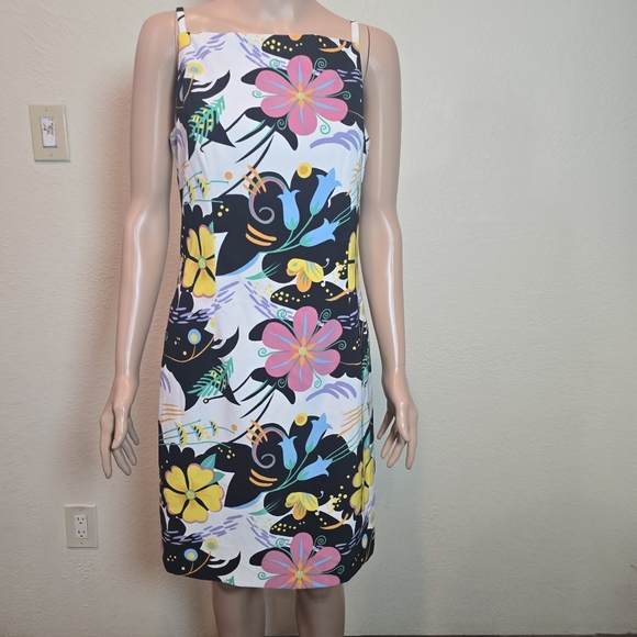 Alberto Malaki Summer Floral Sun Dress Size 8 USA - Picture 15 of 15